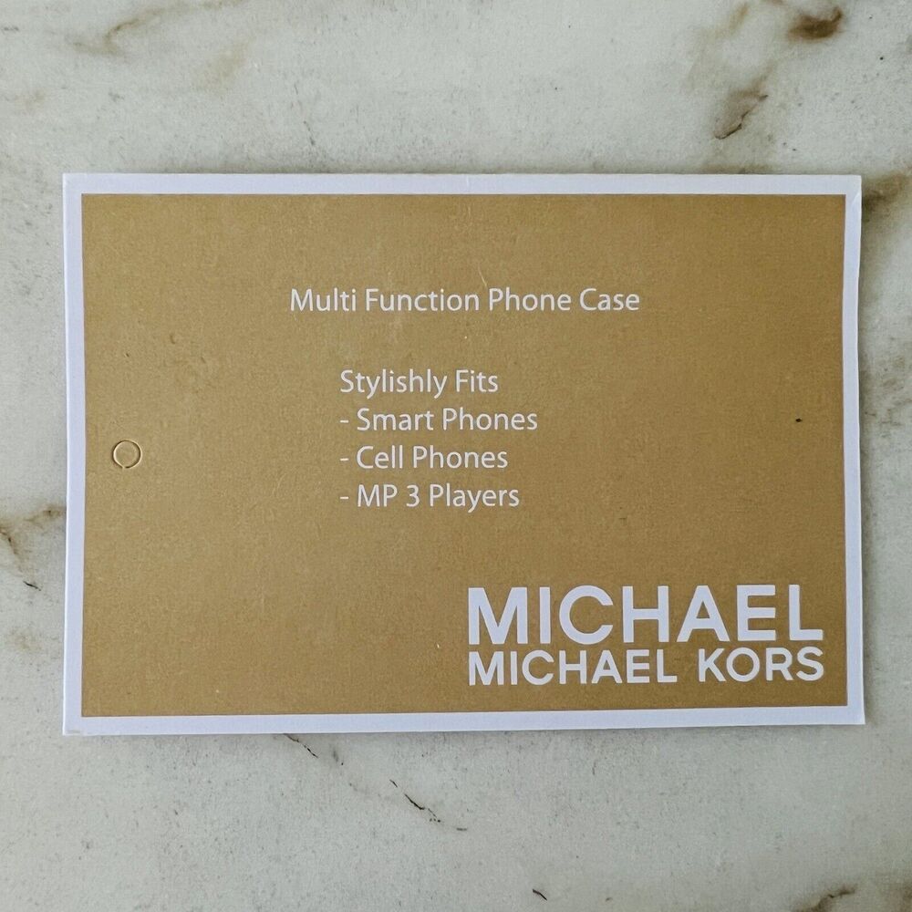 MICHAEL KORS Maroon Leather Multi Function Phone Zip Wallet Wristlet - Picture 7 of 7